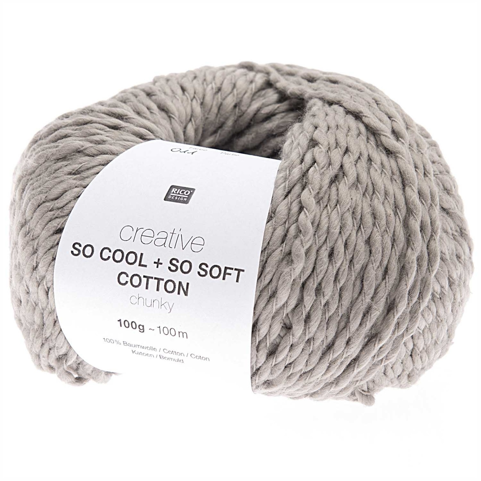 Rico So Cool  So Soft Cotton Chunky 011 Grau