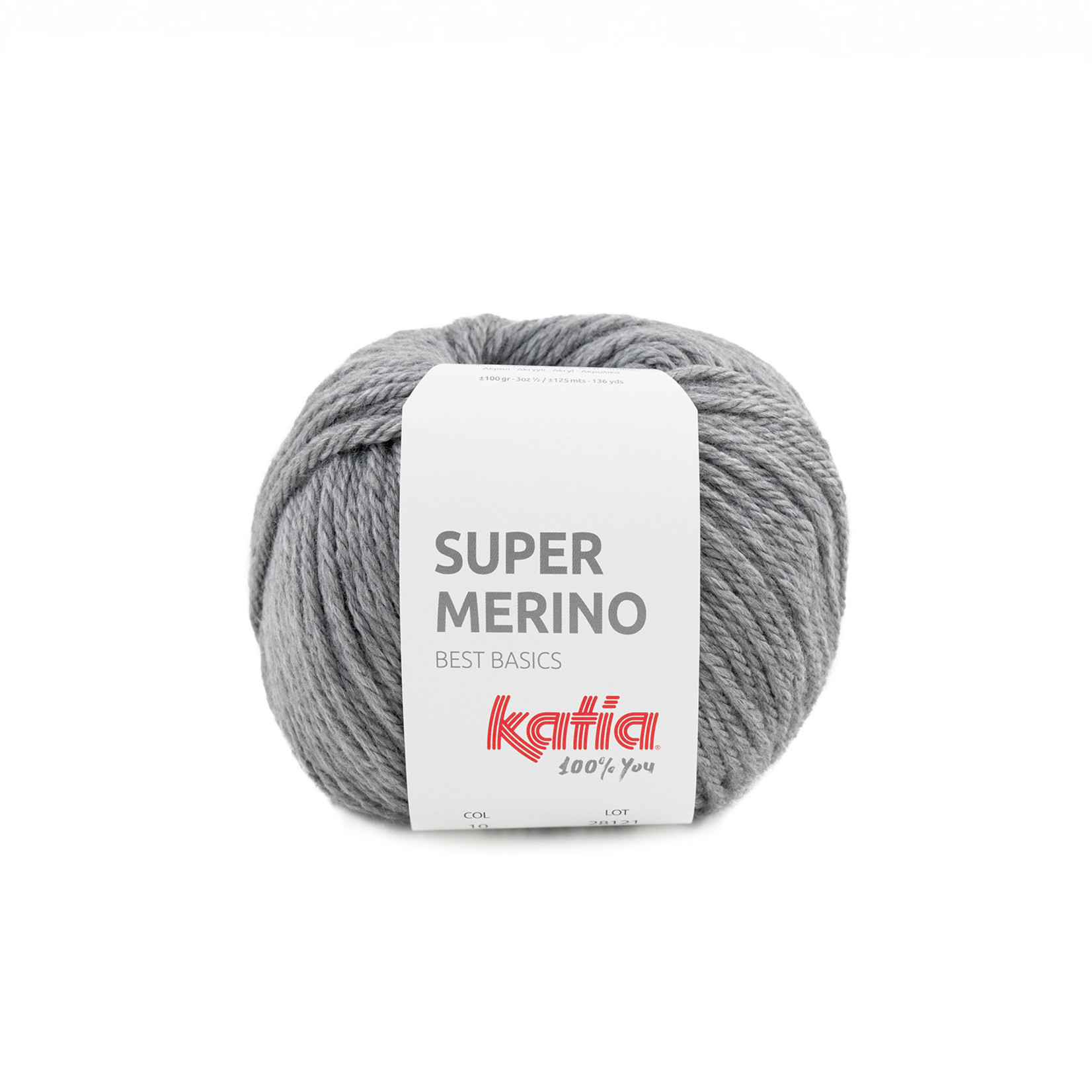 Katia Super Merino  10 Grijs