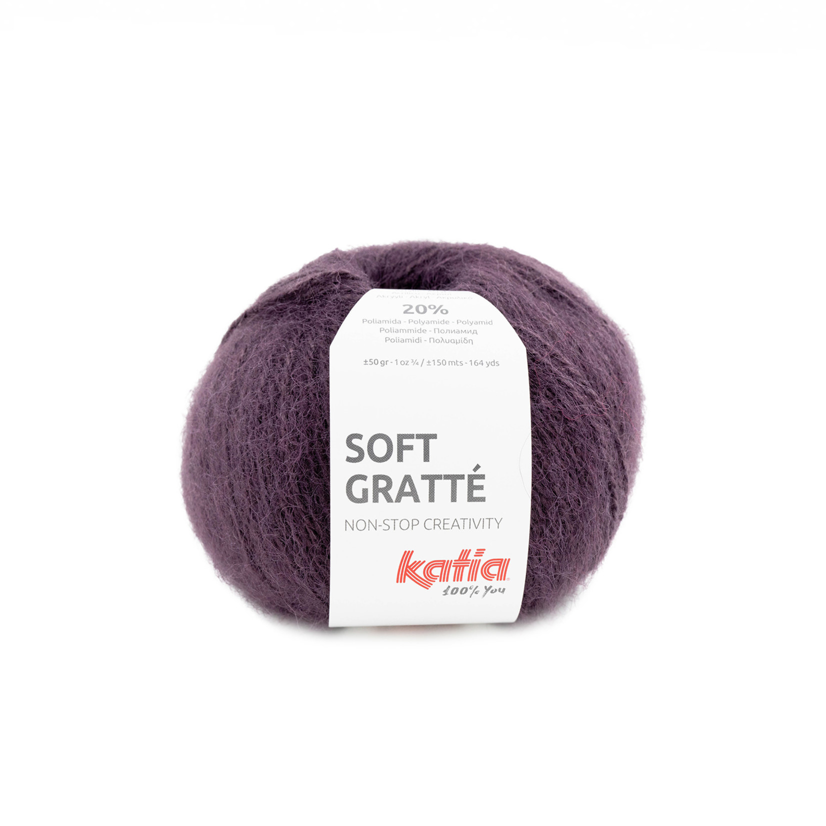 Katia Soft Gratté 74  Aubergine