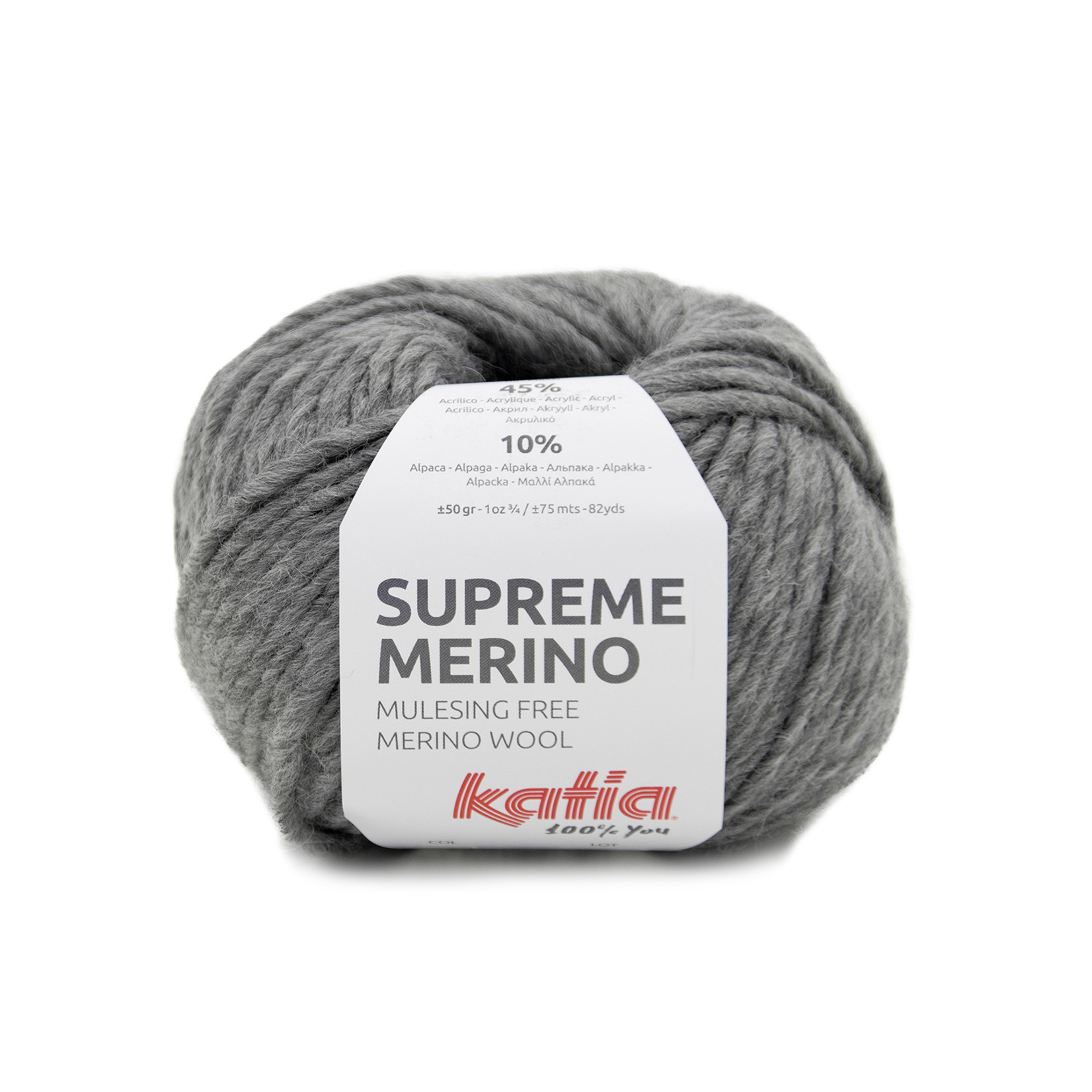 Katia Supreme Merino 84 Grijs