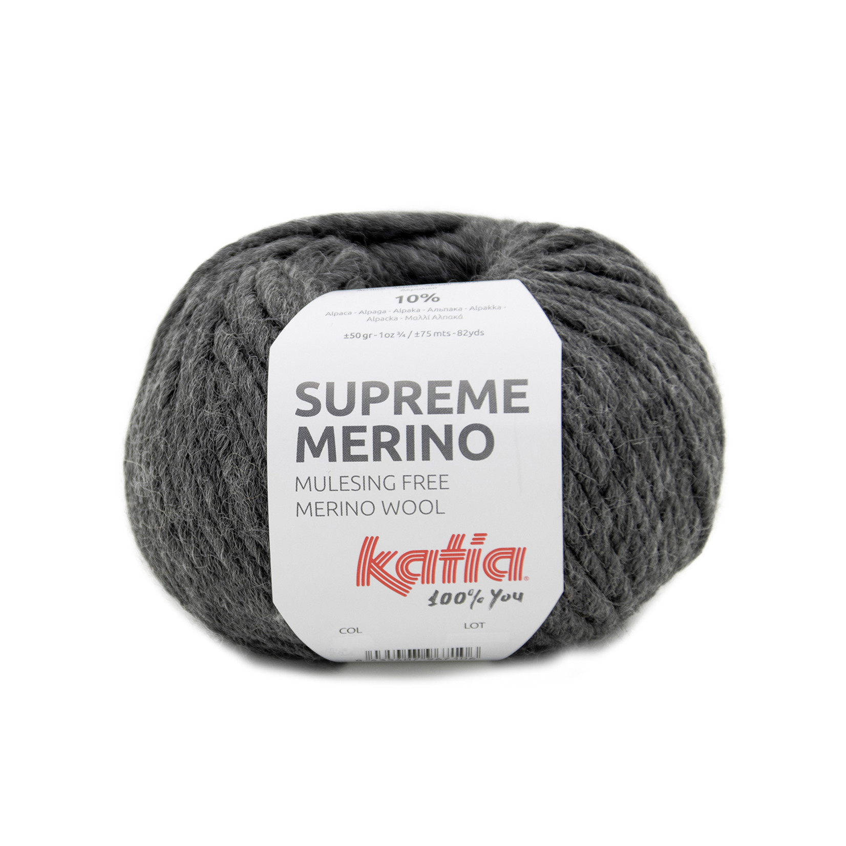 Katia Supreme Merino 92 Donkergrijs