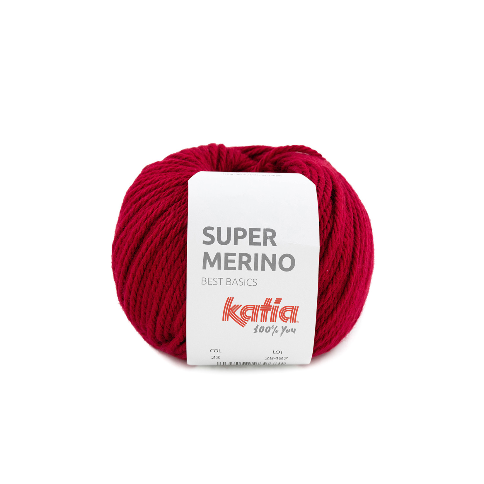 Katia Super Merino 23 Robijnrood