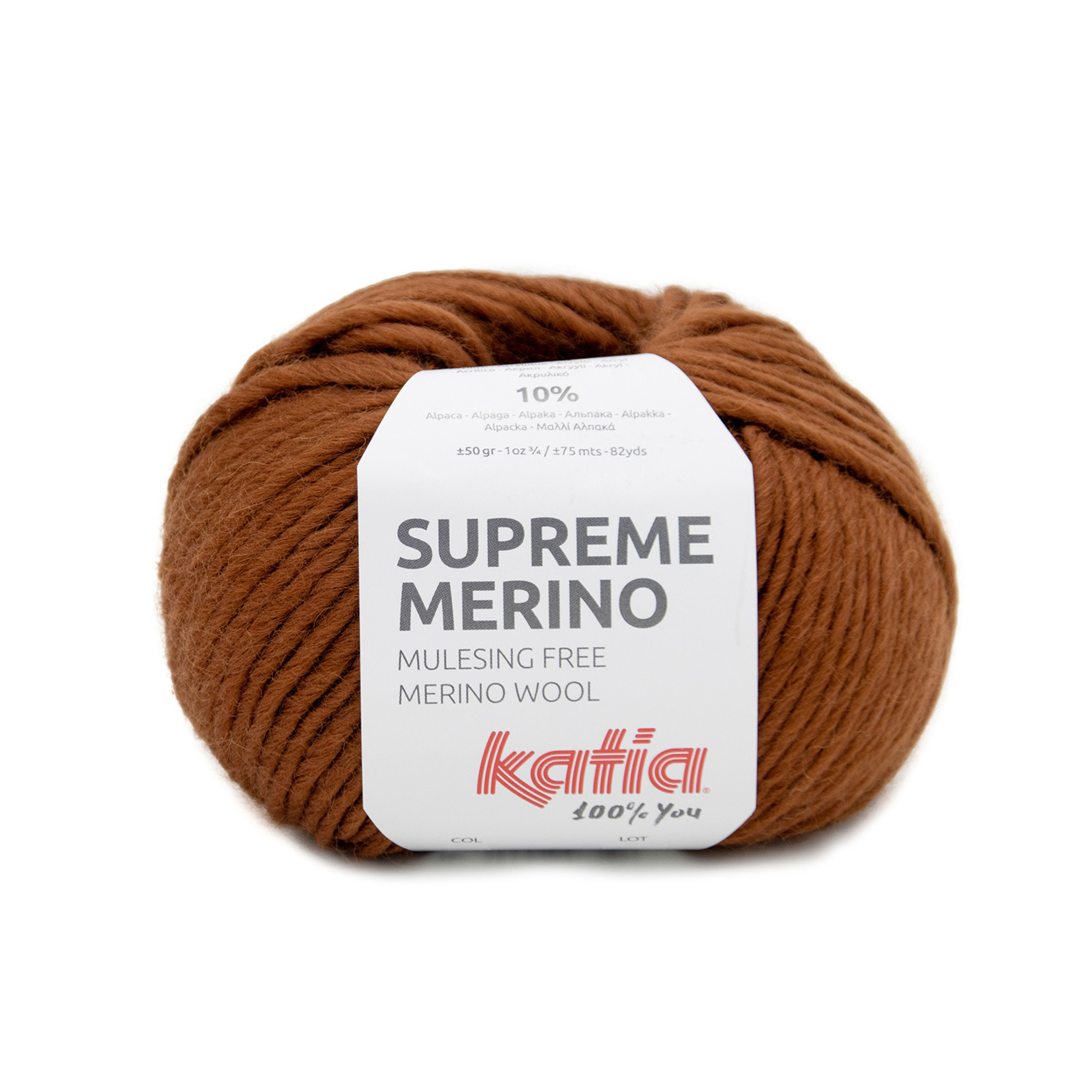 Katia Supreme Merino 90 Roestbruin