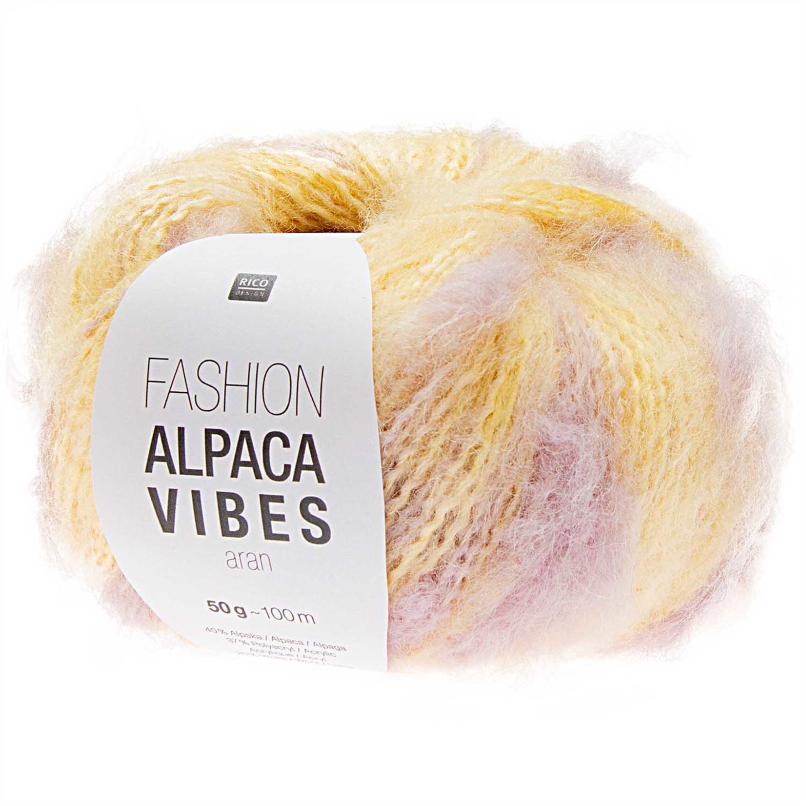 Rico Alpaca Vibes Aran 2 Vanilla-Lila