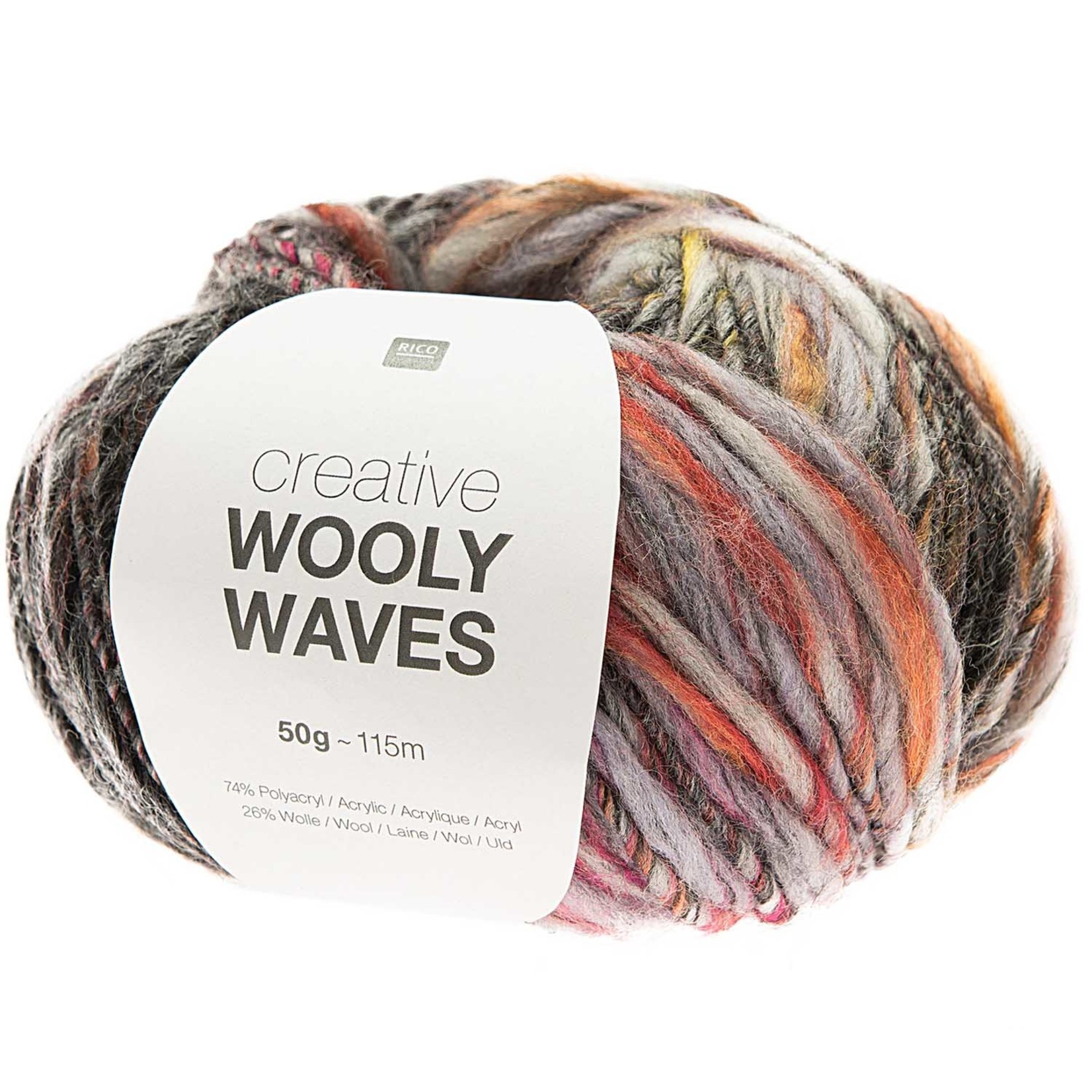 Rico Wooly Waves 6 Antraciet
