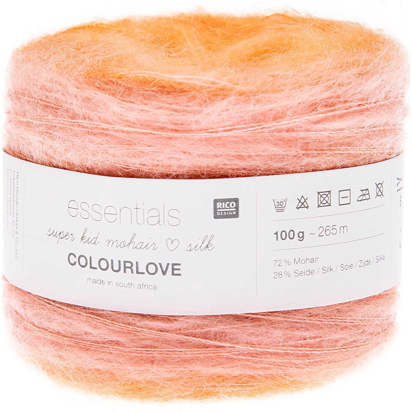 Rico Super Kid Mohair Silk Colourlove  014 Zalm