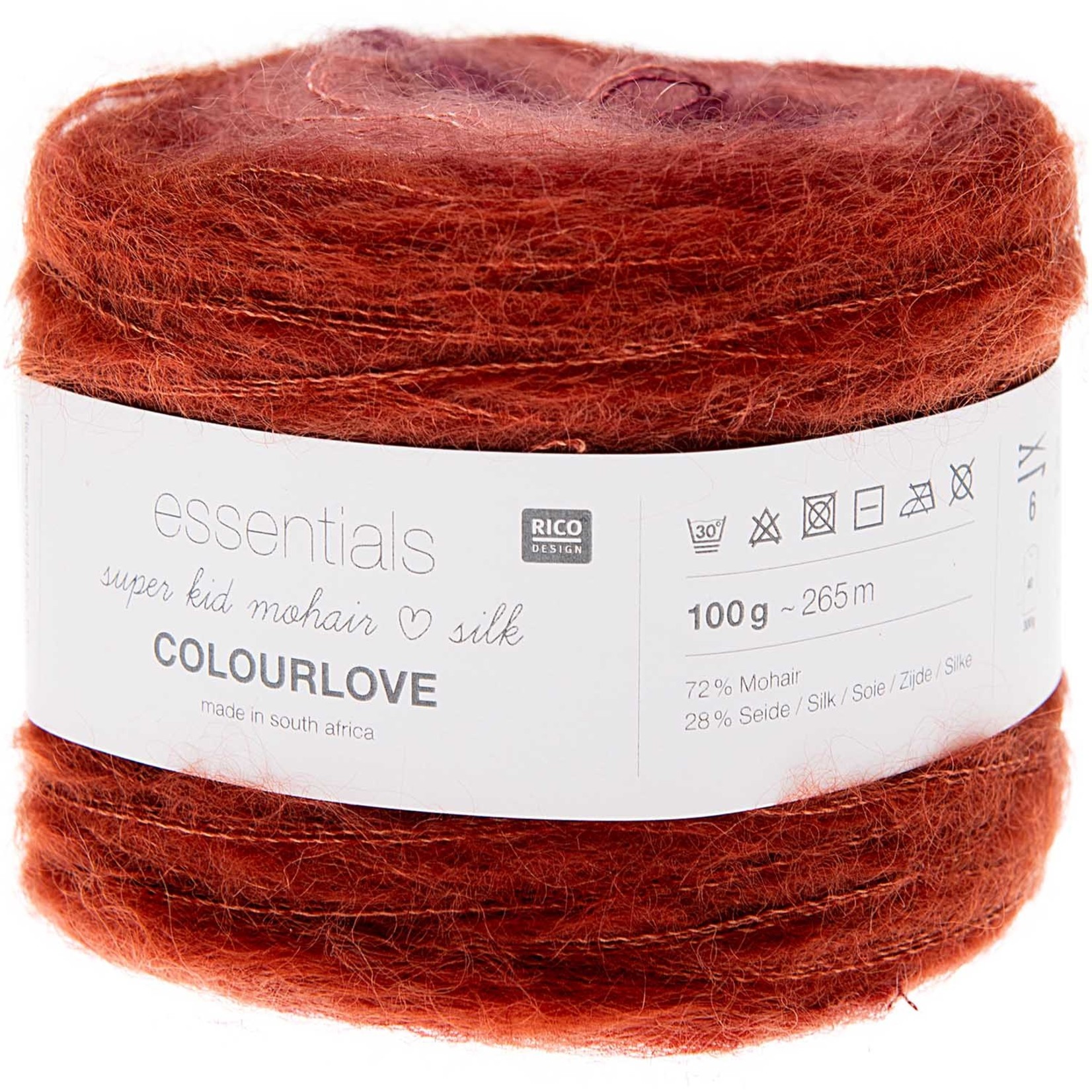 Rico Super Kid Mohair Silk Colourlove  016 Berry