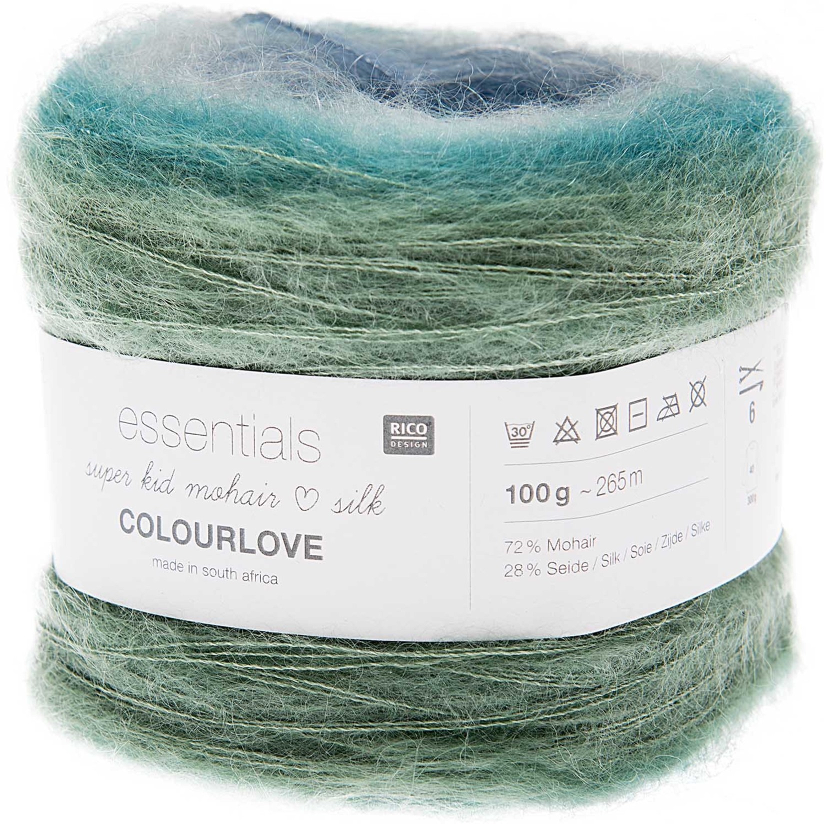 Rico Super Kid Mohair Silk Colourlove  017 Teal