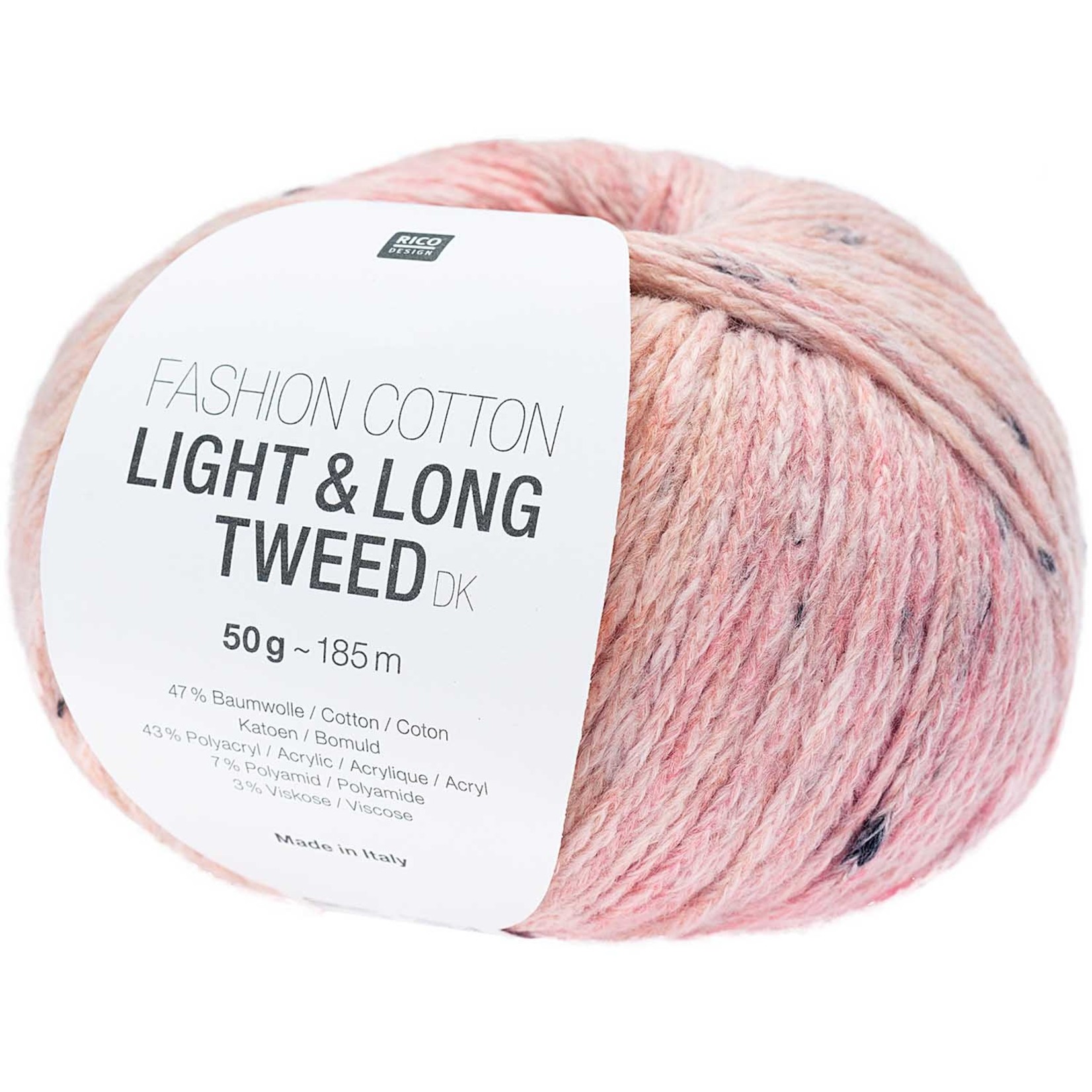 Rico Cotton Light & Long Tweed 8 Fuchsia
