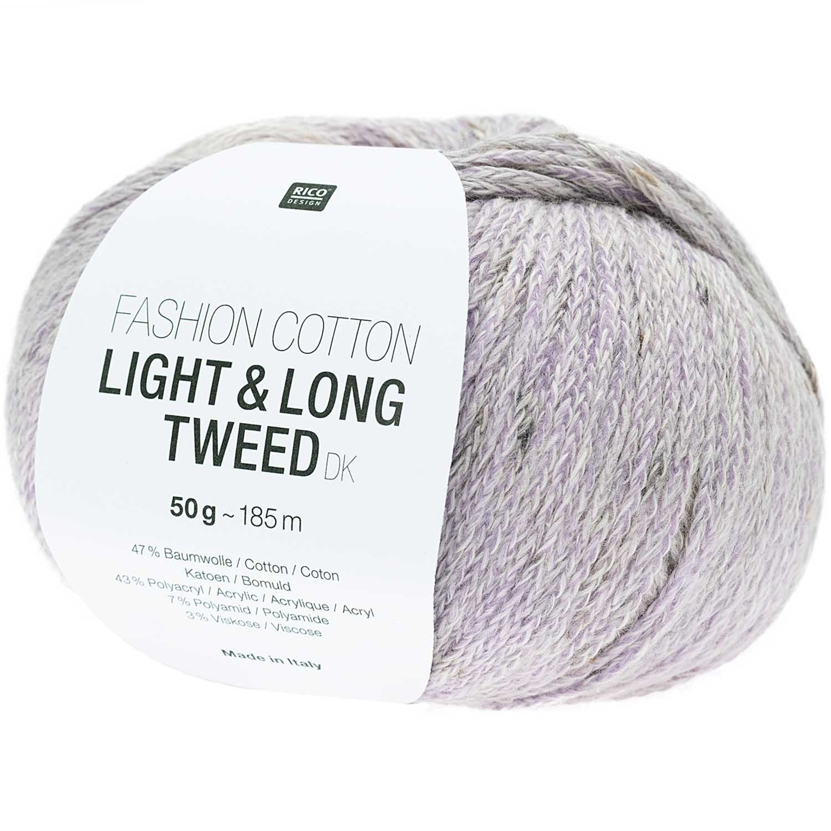 Rico Cotton Light & Long Tweed 10 Lila