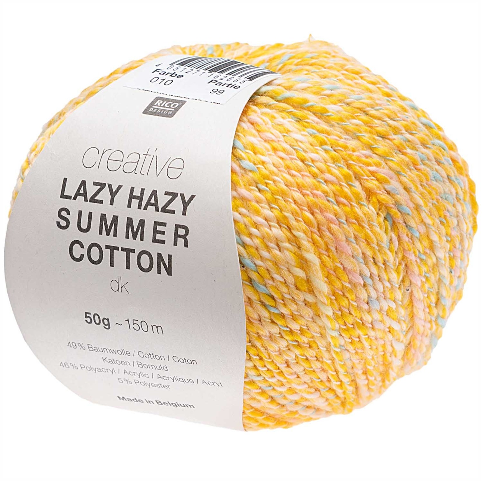 Rico Lazy Hazy Summer Cotton 010 Yellow