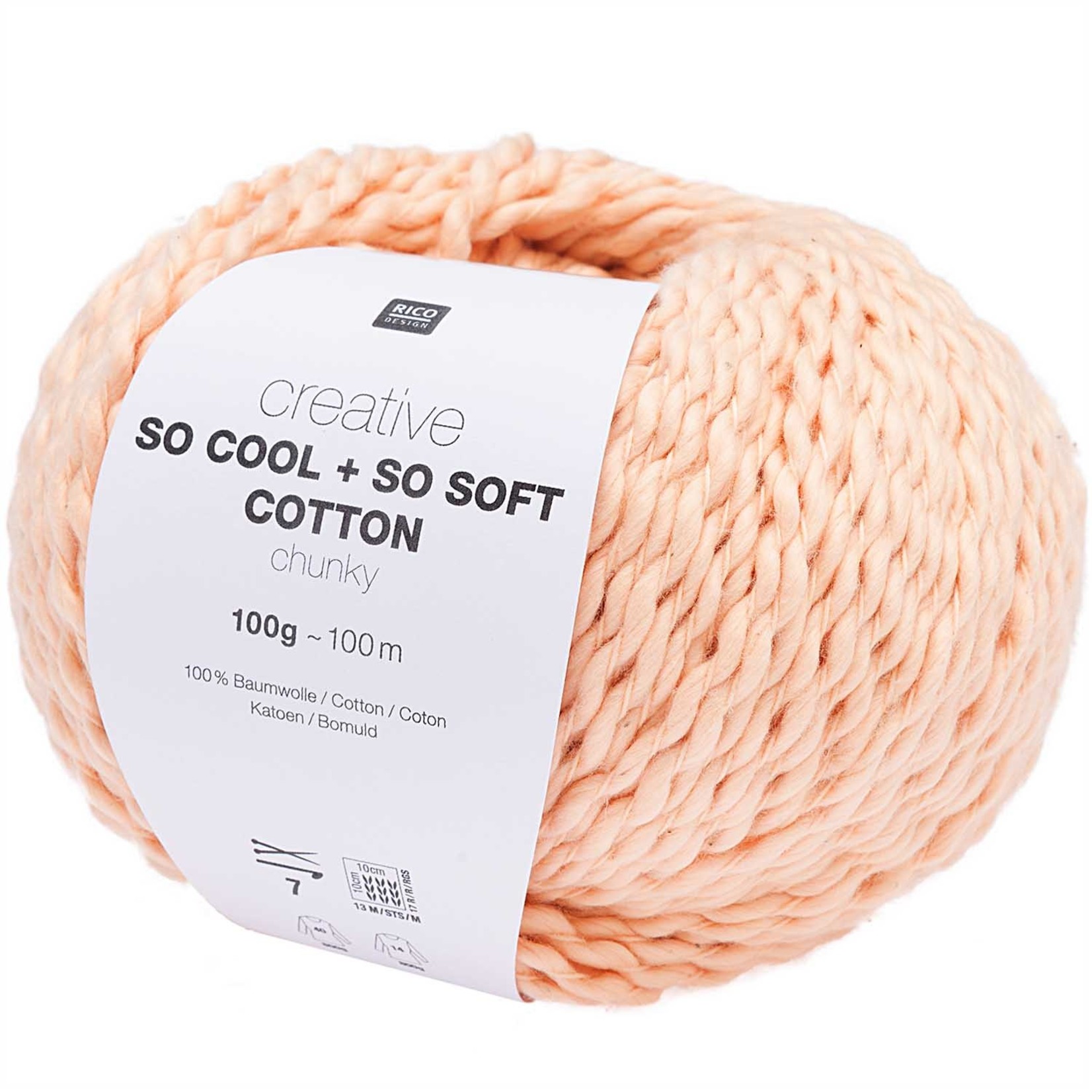 Rico So Cool  So Soft Cotton Chunky 014 Buttercream