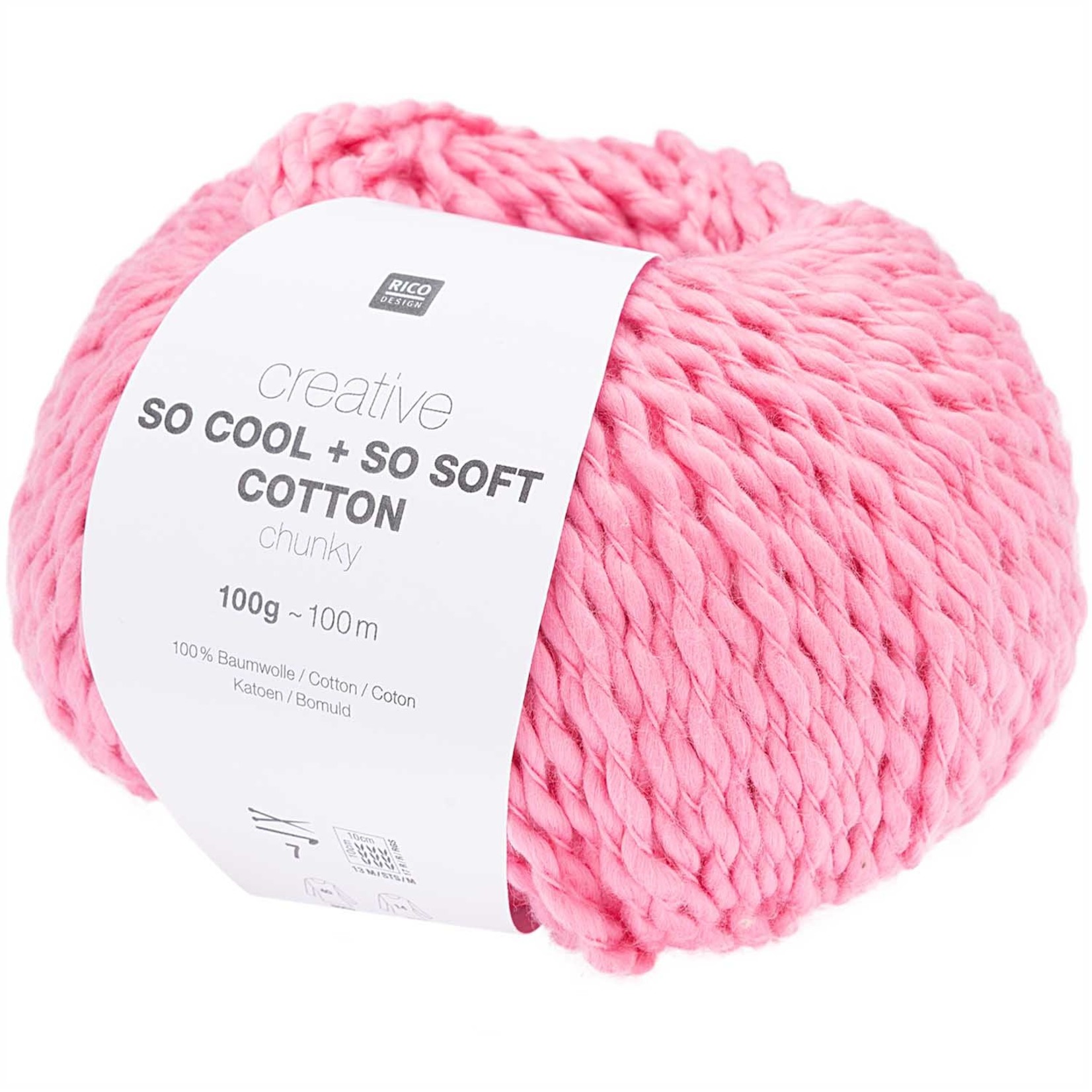 Rico So Cool  So Soft Cotton Chunky 015 Fuchsia