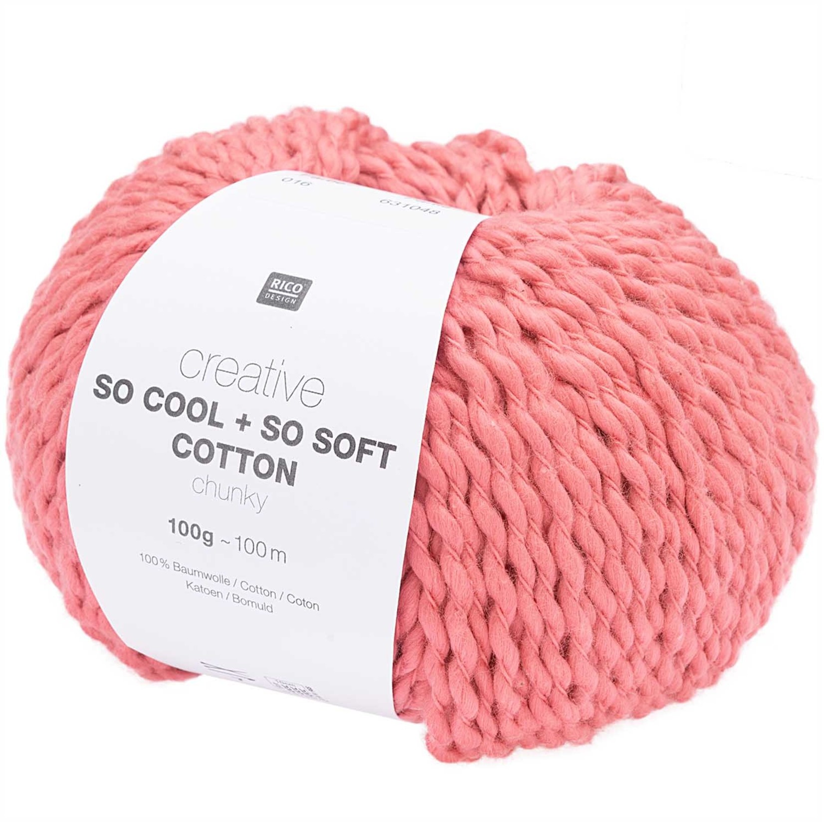 Rico So Cool  So Soft Cotton Chunky 016 Raspberry