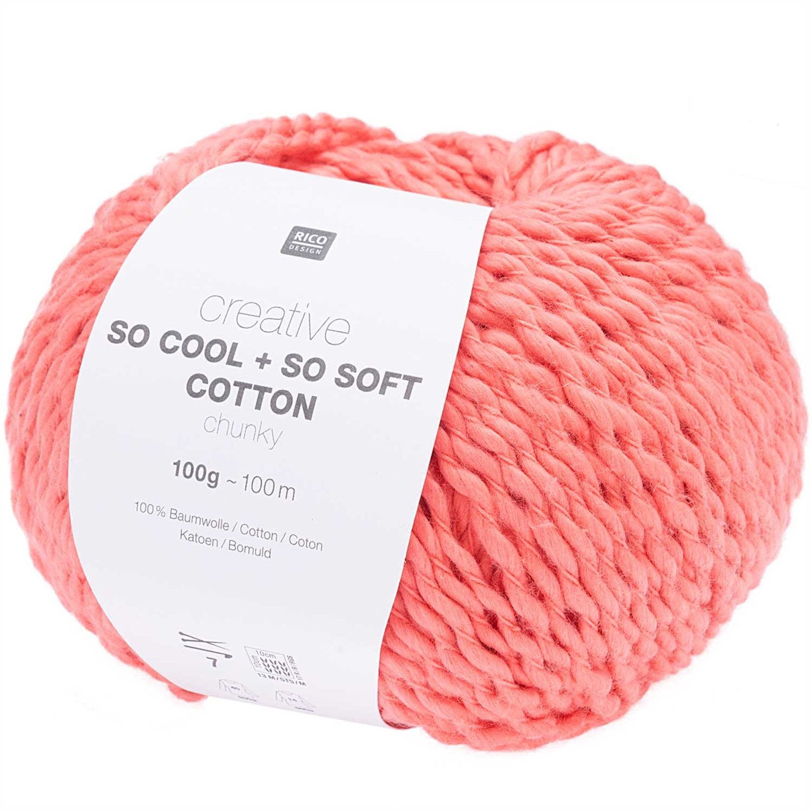 Rico So Cool  So Soft Cotton Chunky 017 Melon