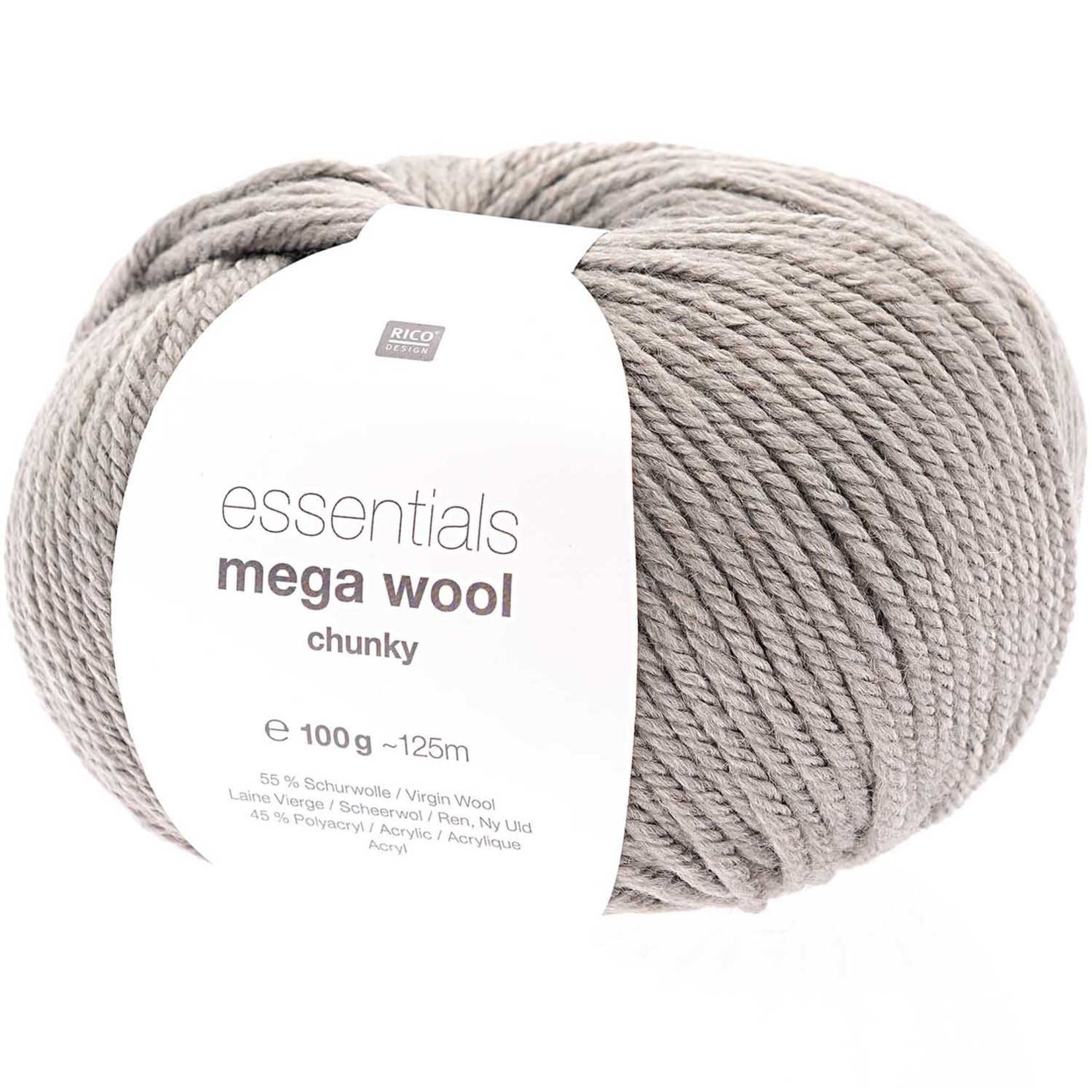 Rico Mega Wool Chunky 28 Steingrau