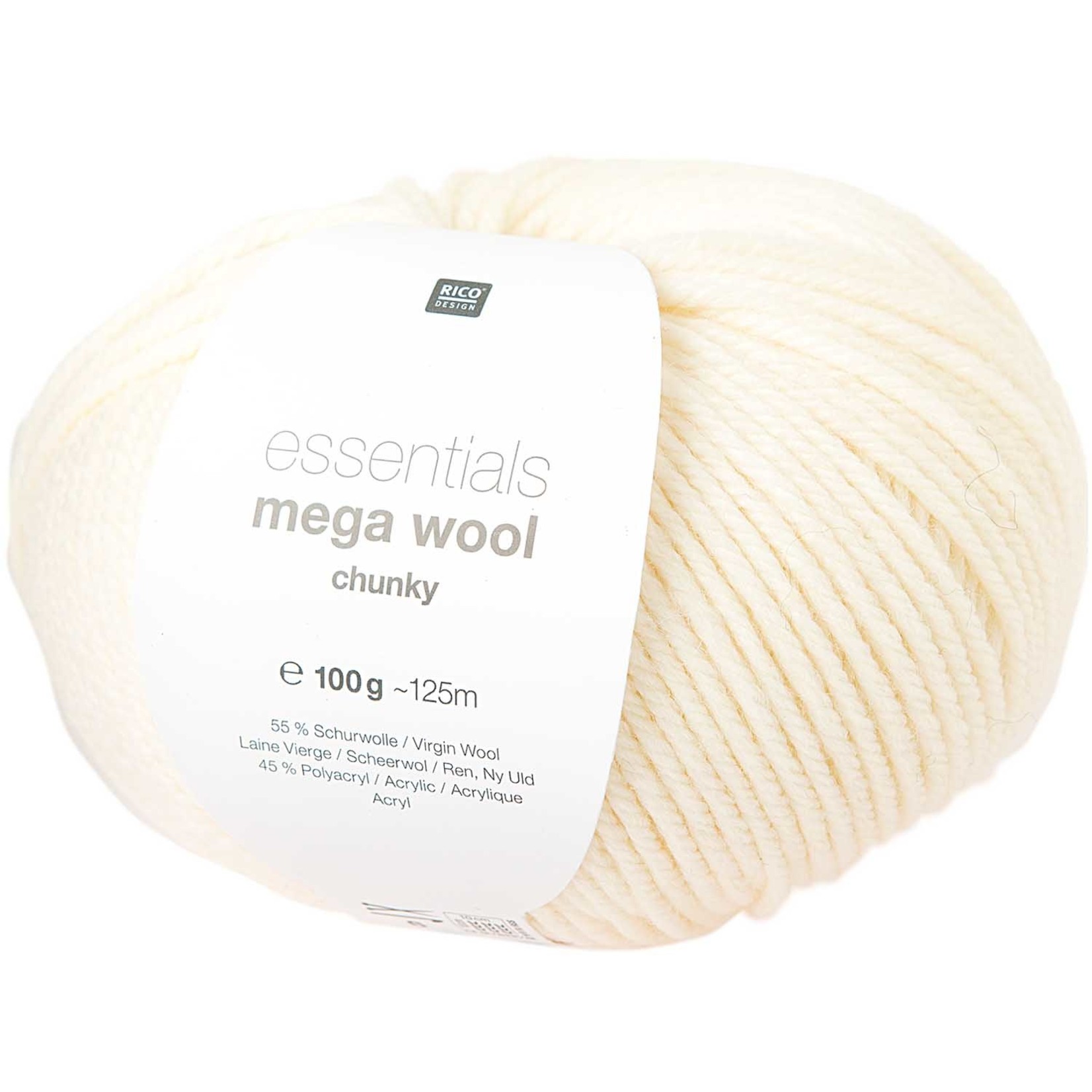 Rico Mega Wool Chunky 1 Creme
