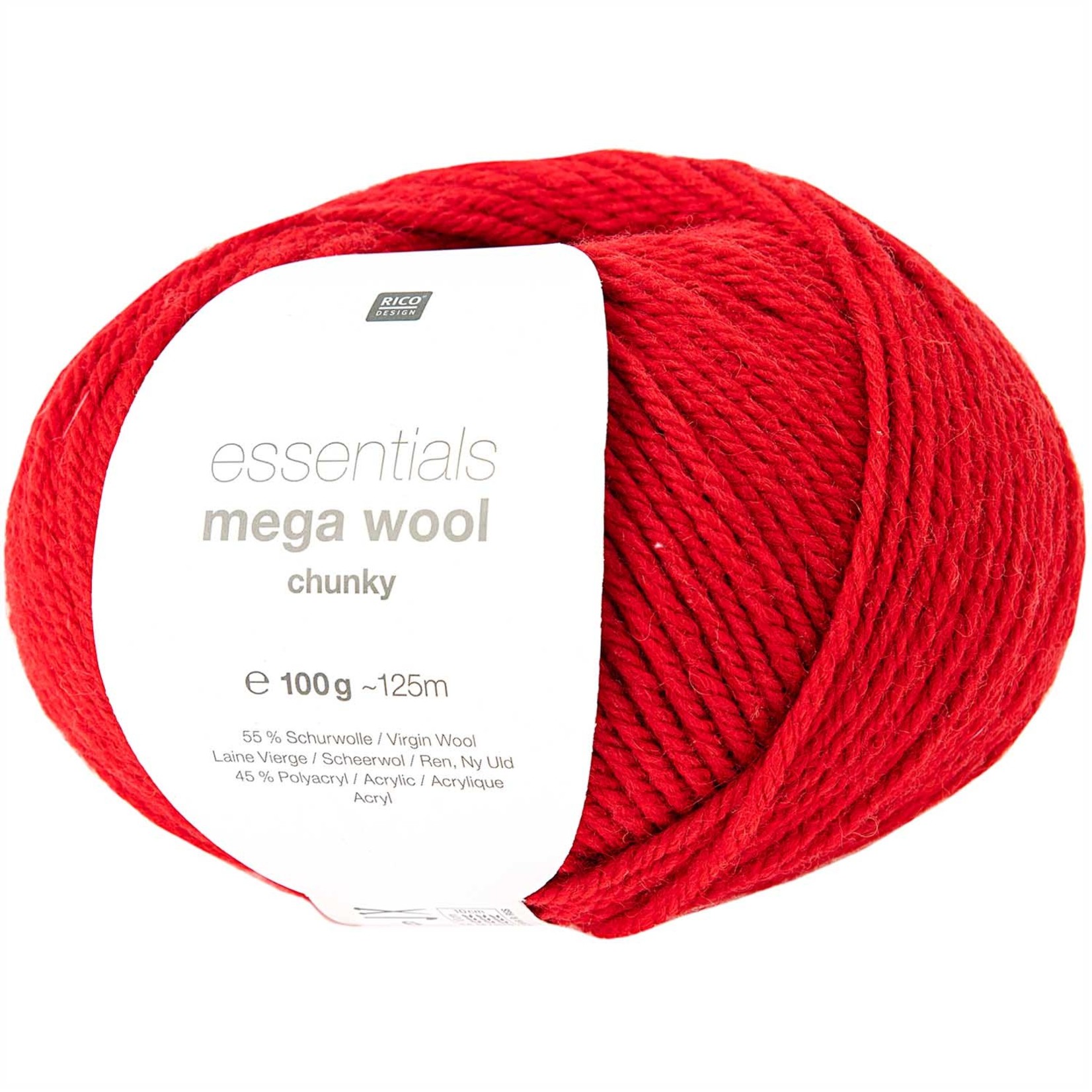 Rico Mega Wool Chunky 9 Rood
