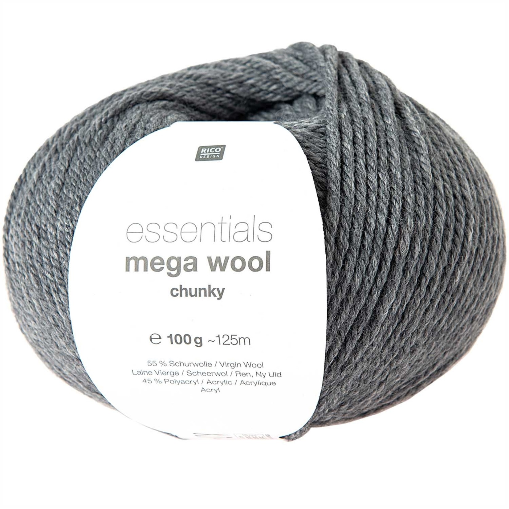 Rico Mega Wool Chunky 14 Grijs