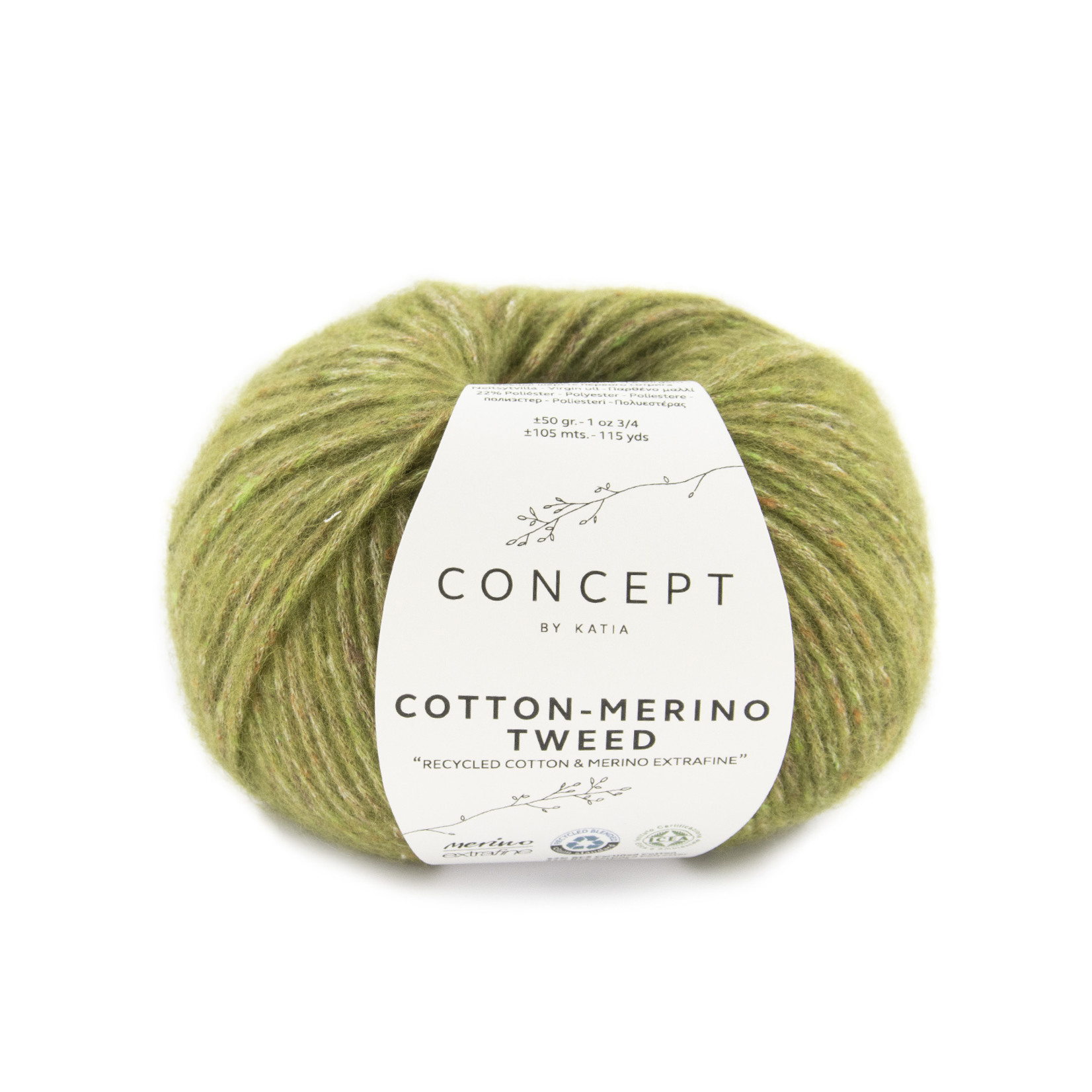 Katia Cotton Merino Tweed 502 Groen