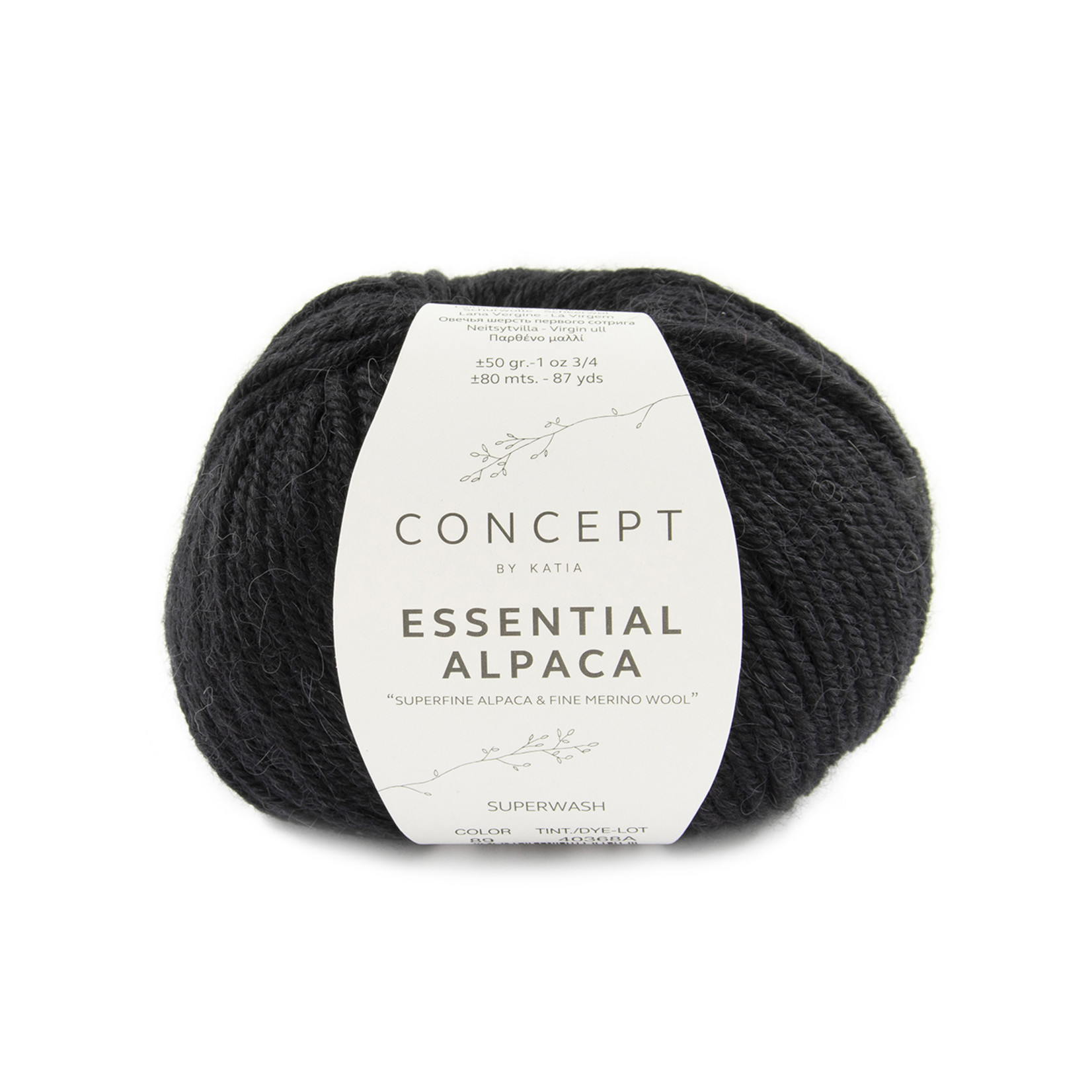 Katia Essential Alpaca 89 Zwart