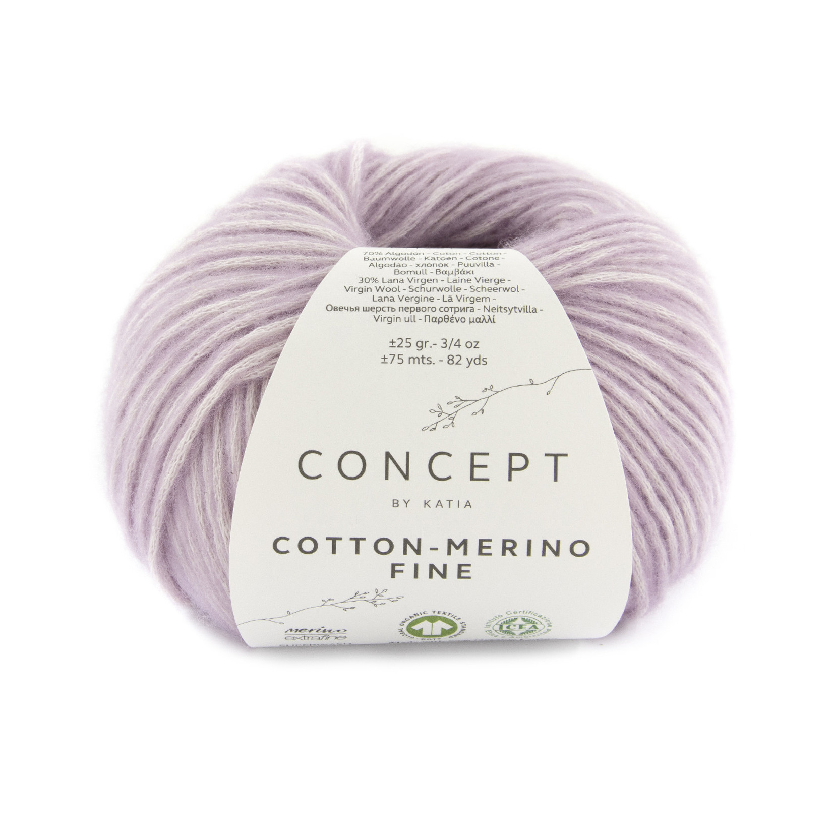 Katia  Cotton Merino Fine 87 Paars