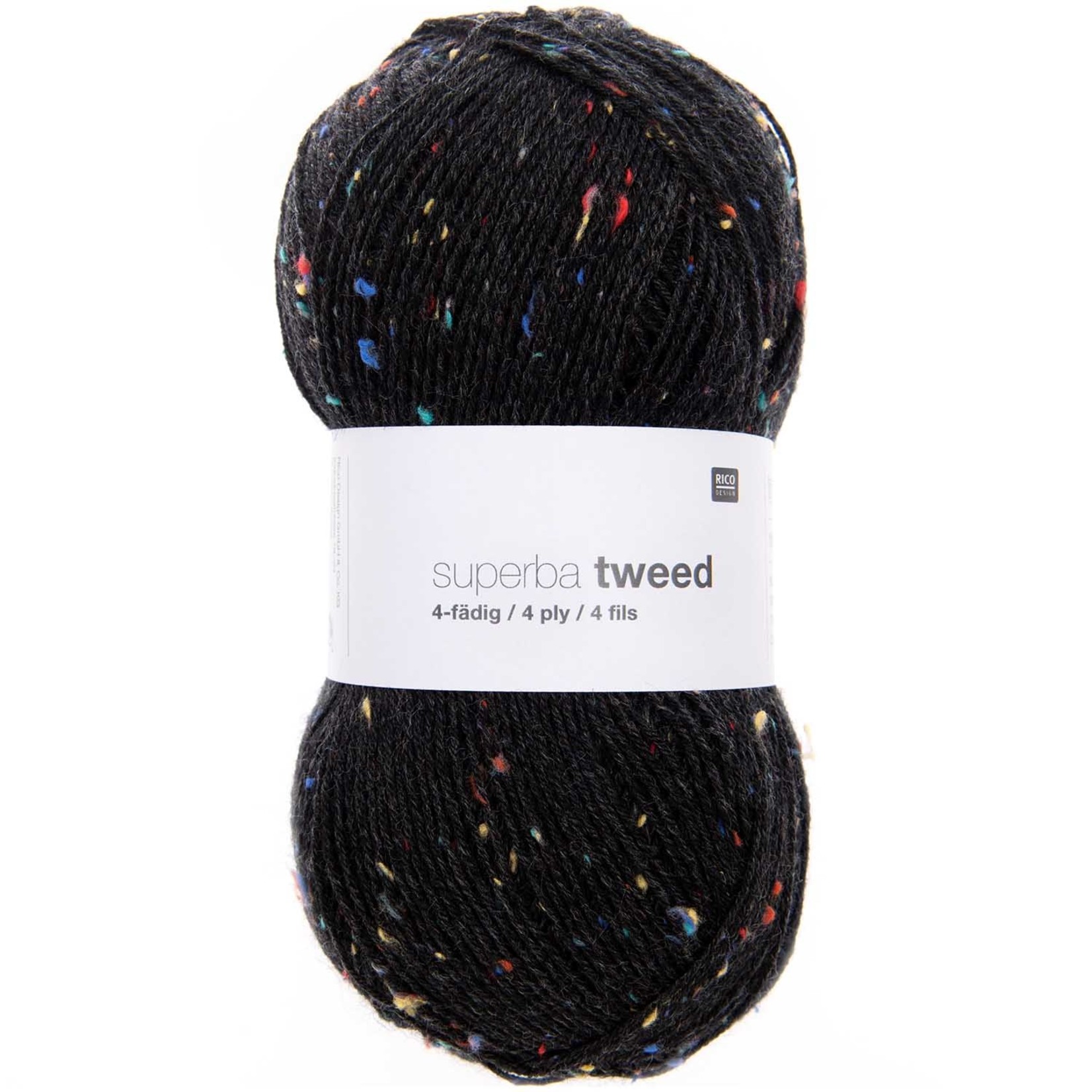 Rico Suberba Tweed 8 Zwart