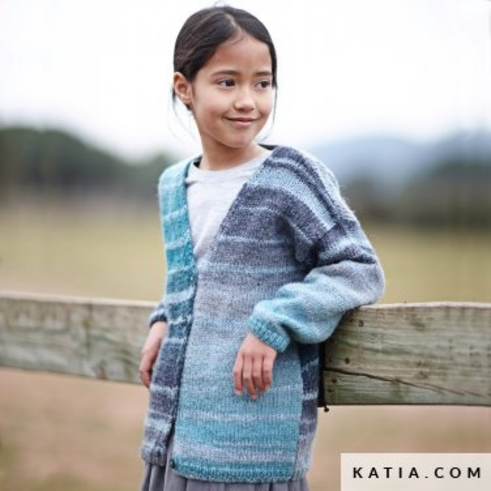 Katia Azteca Fine Lux 413 Bruin-Oceaanblauw