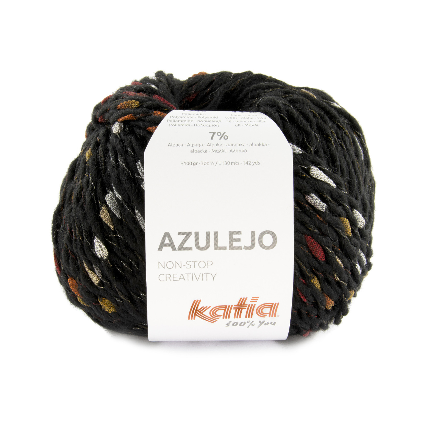 Katia Azulejo 402 Zwart-Beige-Oranje