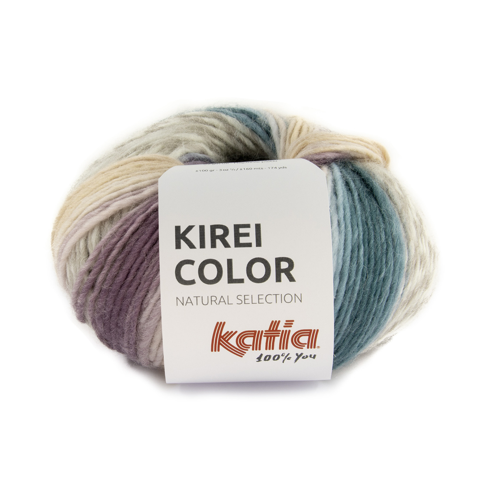 Katia Kirei Color 302 Groenblauw-Lichtroze-Lichtlila