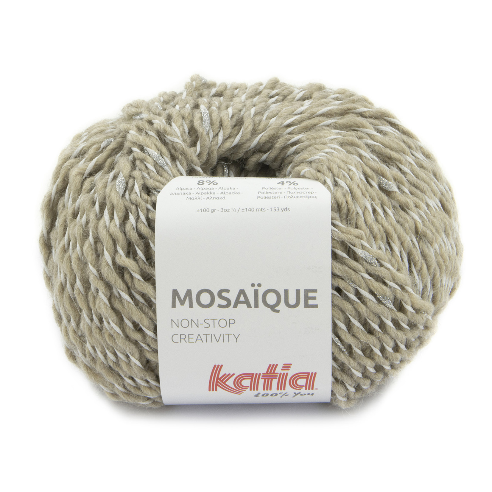 Katia Mosaïque 205 Beige-Zilver