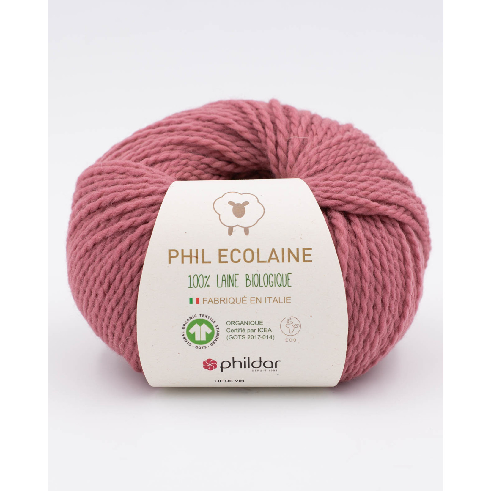 Phildar Phil Ecolaine Lie de Vin