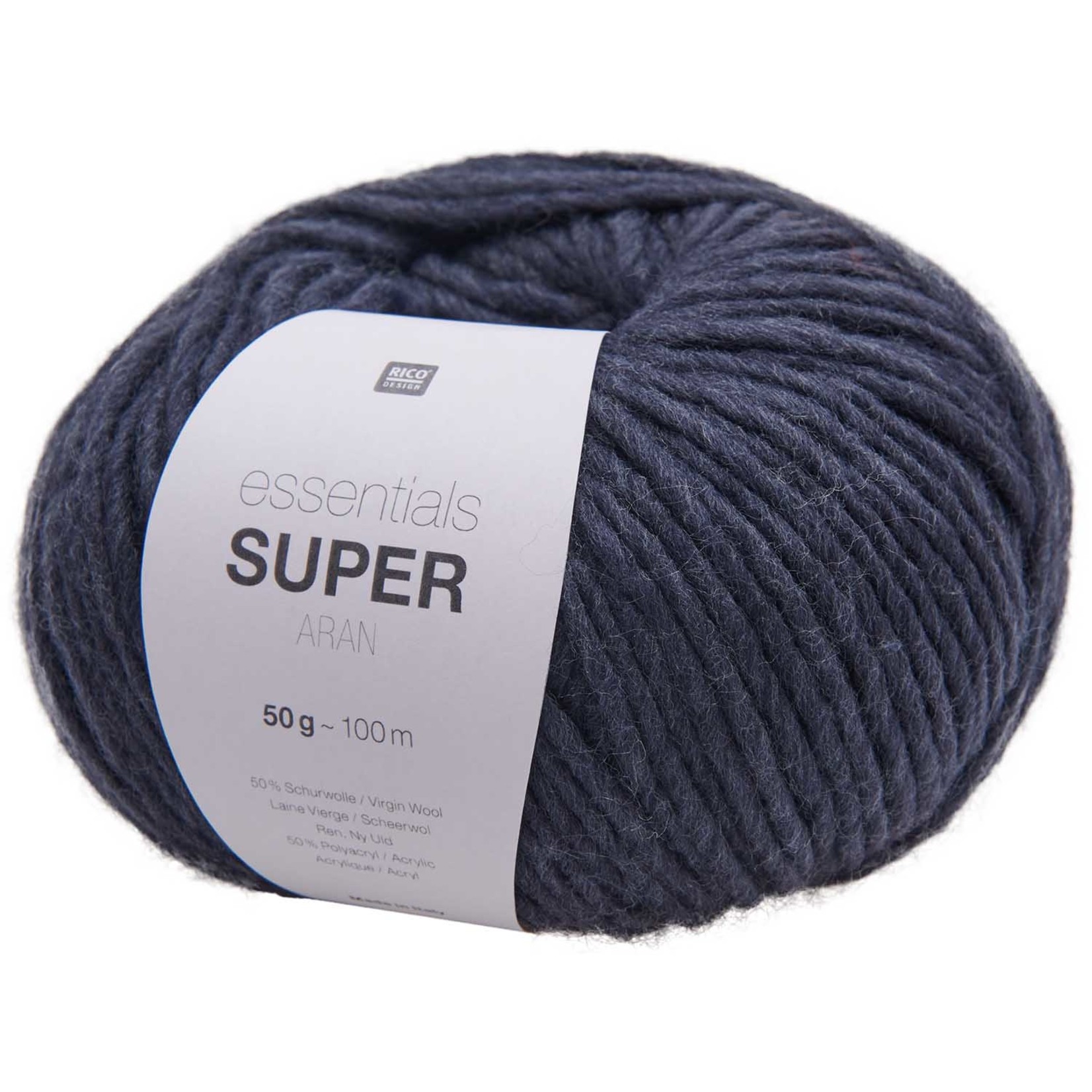 Rico Super Aran 12 Navy Blue