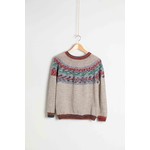 Katia Lopapeysa 102 Rood-Mintgroen-Blauw