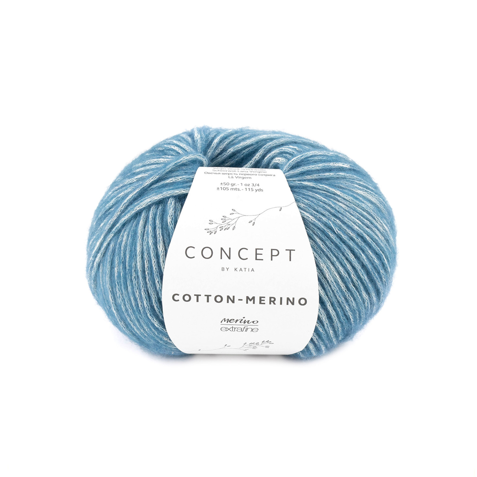 Katia Cotton Merino 133 Blauw