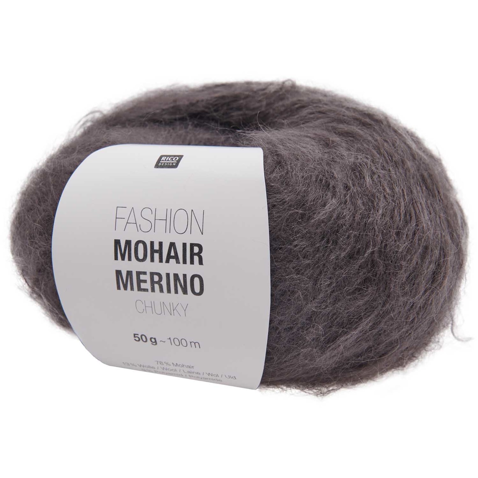 Rico Mohair Merino Chunky 018 Anthracite