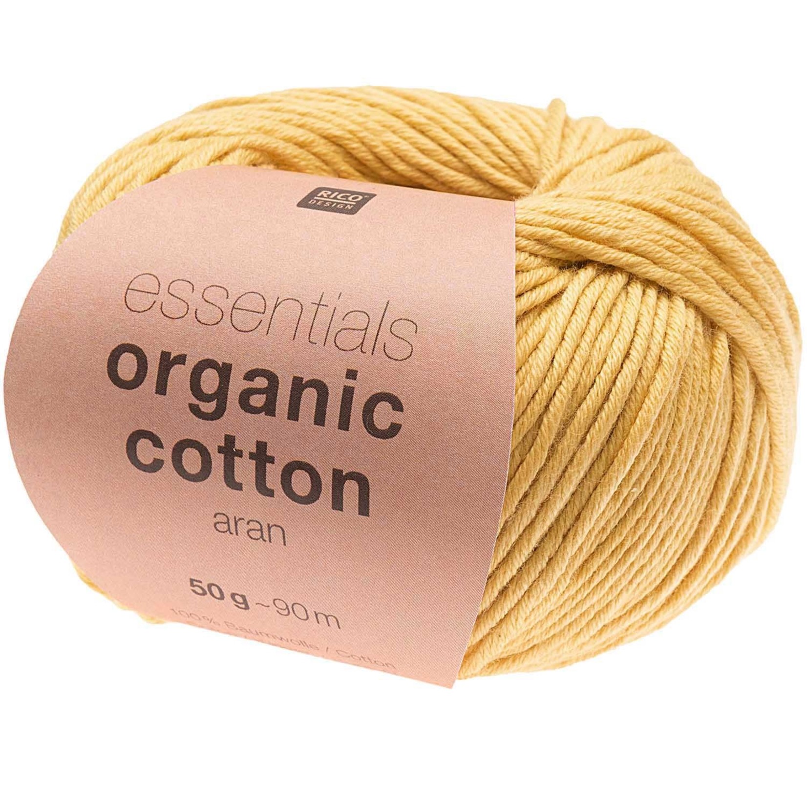 Rico Organic Cotton Aran 3 Yellow