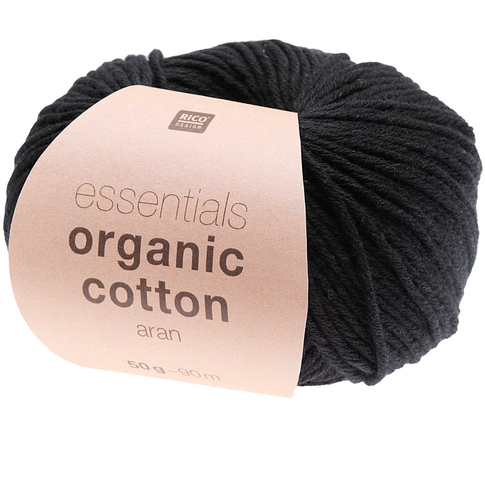 Rico Organic Cotton Aran 20 Black