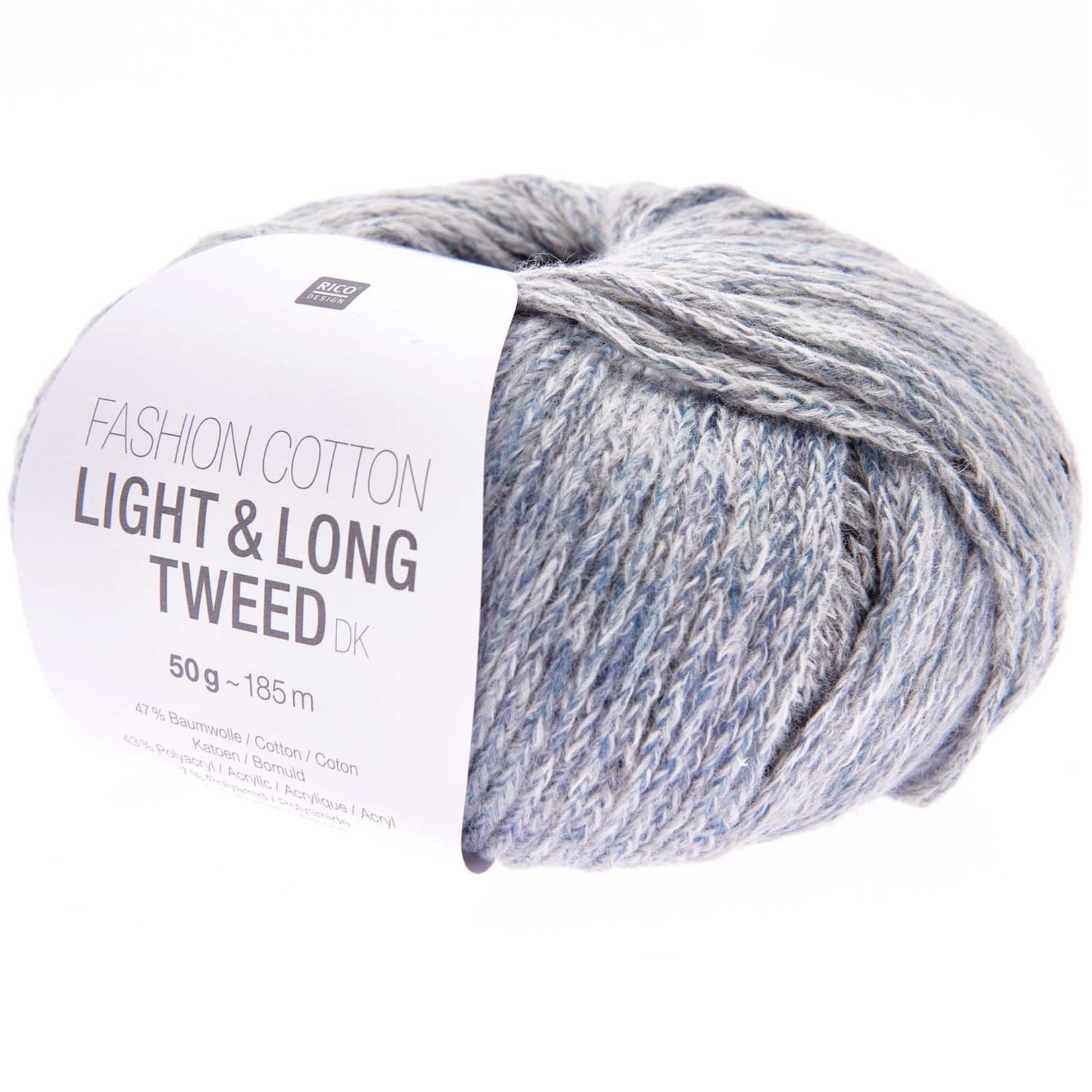 Rico Cotton Light & Long Tweed 18 Indigo