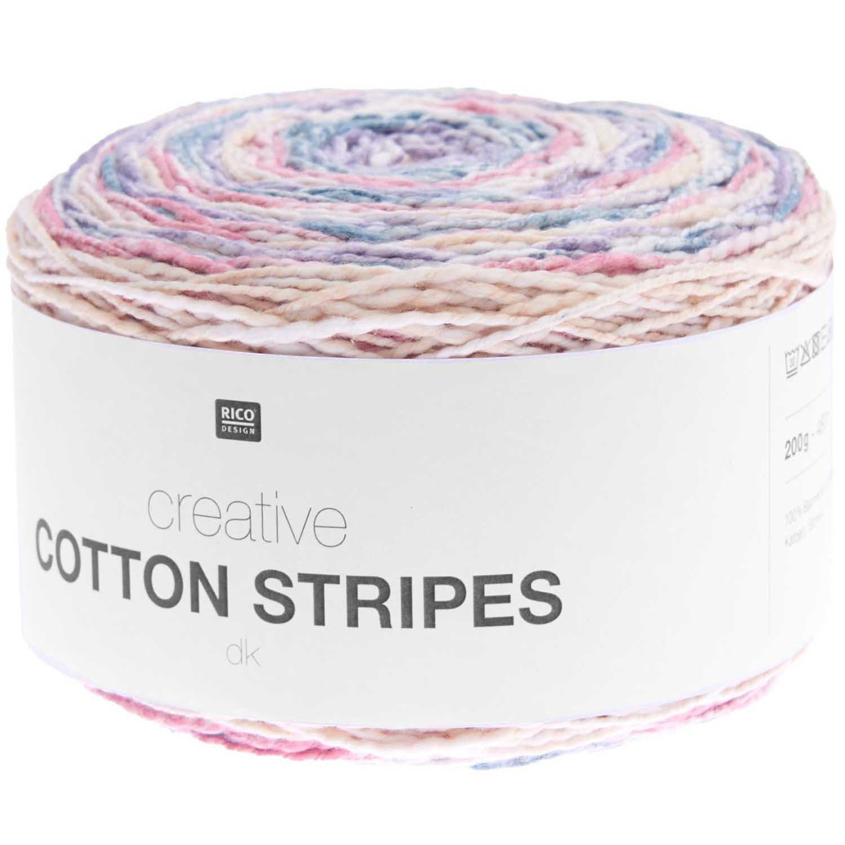 Rico Cotton Stripes 5 Rainbow