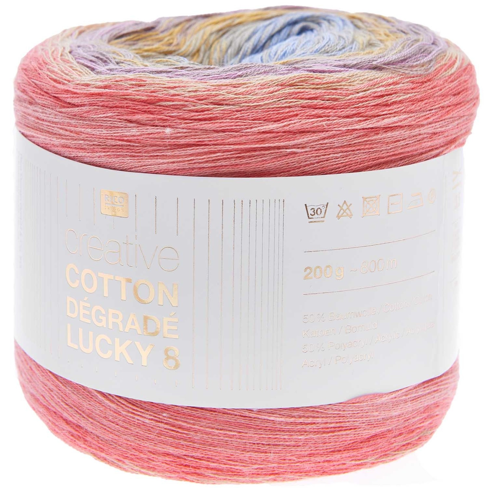 Rico Cotton Dégradé Lucky 8 Multicolor (11)