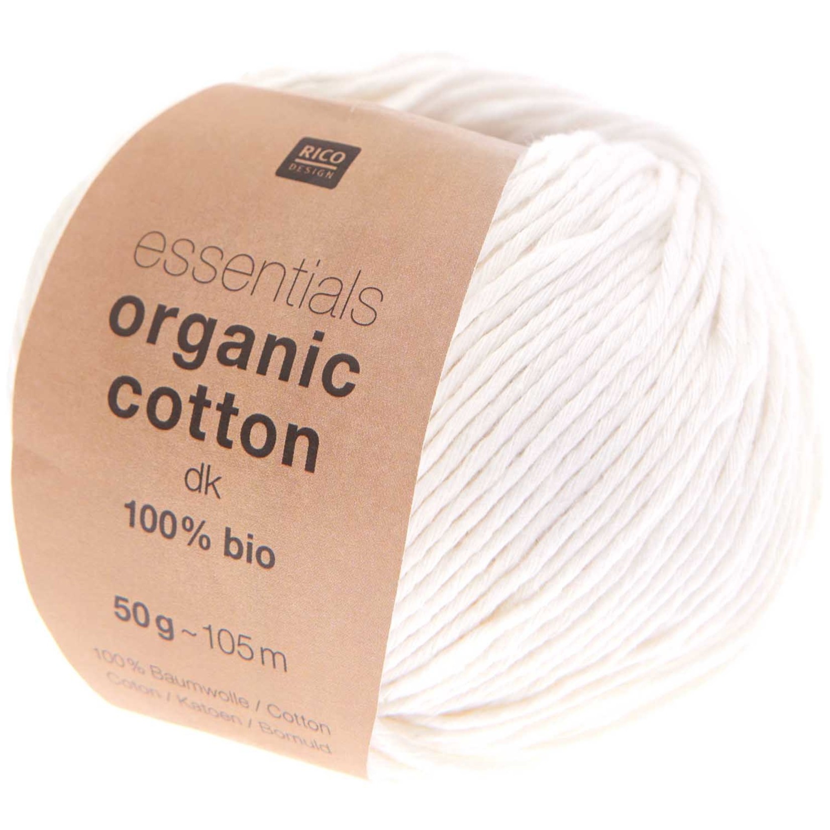 Rico Organic Cotton dk 1 White