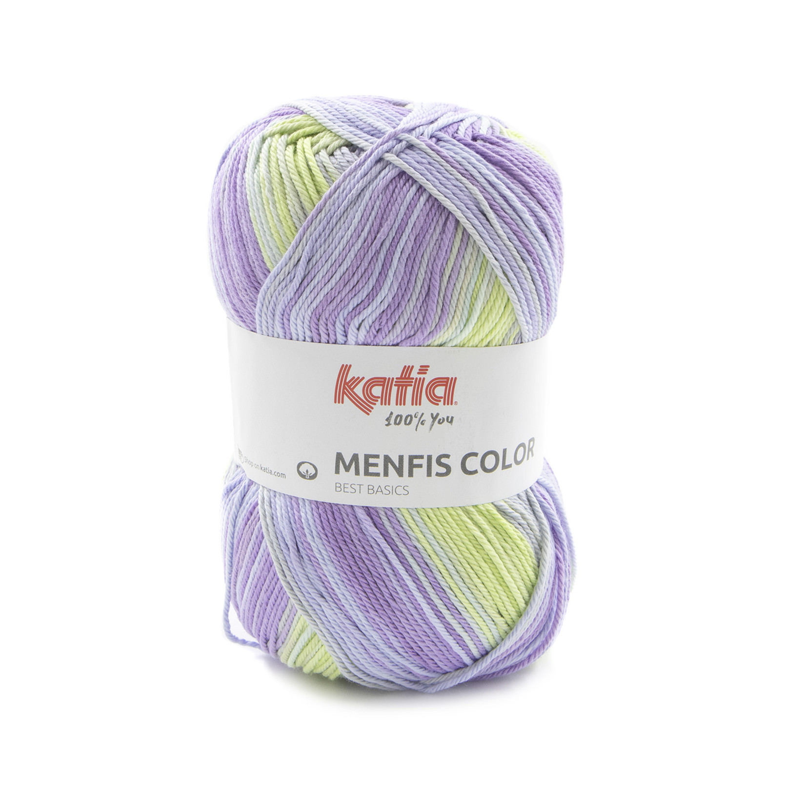 Katia Menfis Color 116 Pastel-Paars-Groen