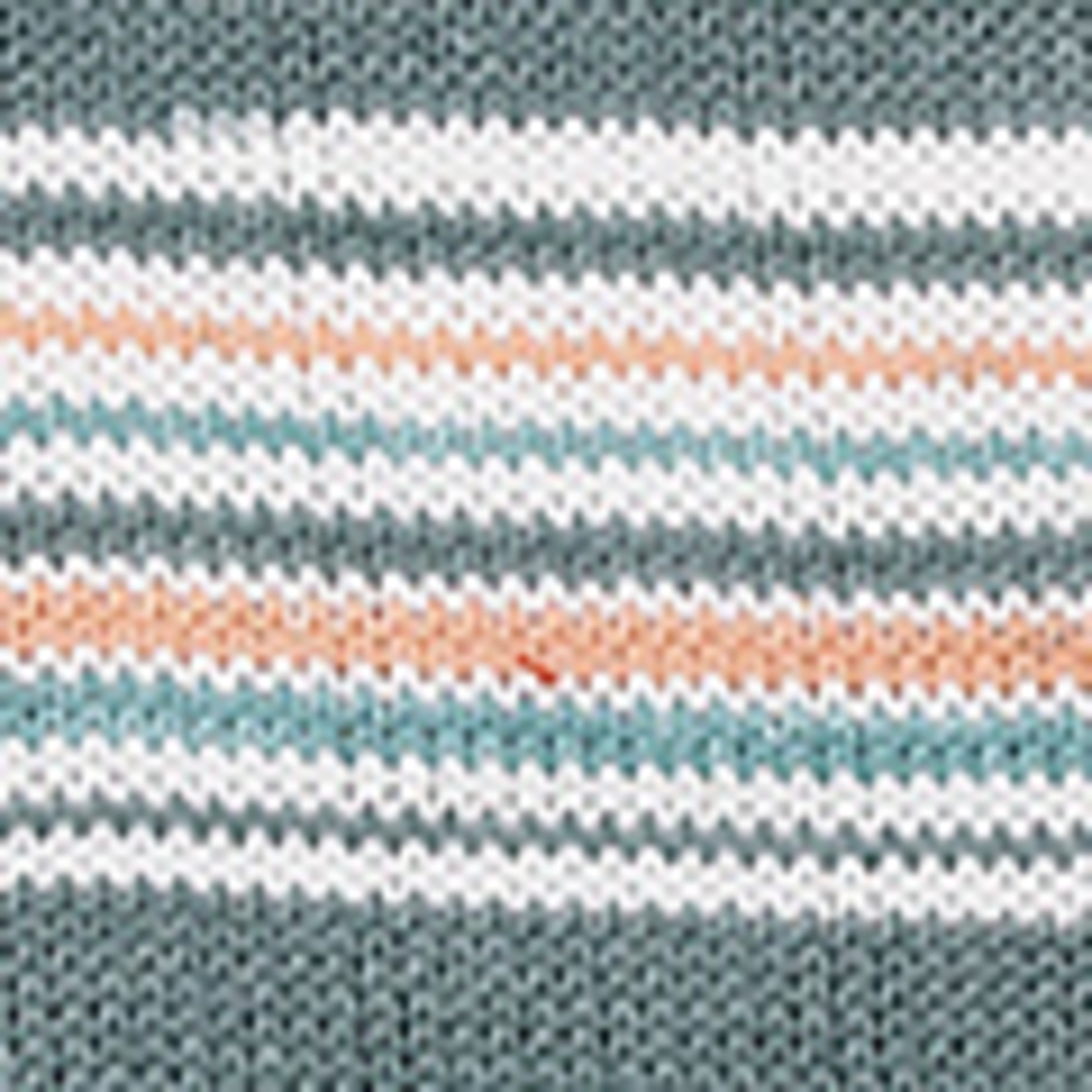 Katia Fair Cotton Mariner 202 Groenblauw-Turquoise-Lichtoranje-Wit