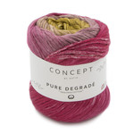 Katia Pure Degradé 205 Oker-Fuchsia-Roos