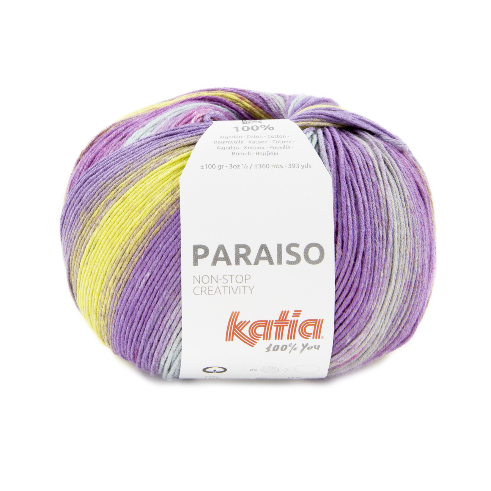 Katia Paraiso 109 Fuchsia-Pistache-Blauw-Lila