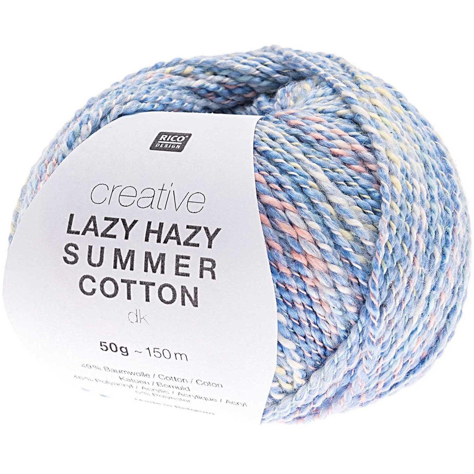 Rico Lazy Hazy Summer Cotton 008 Blauw