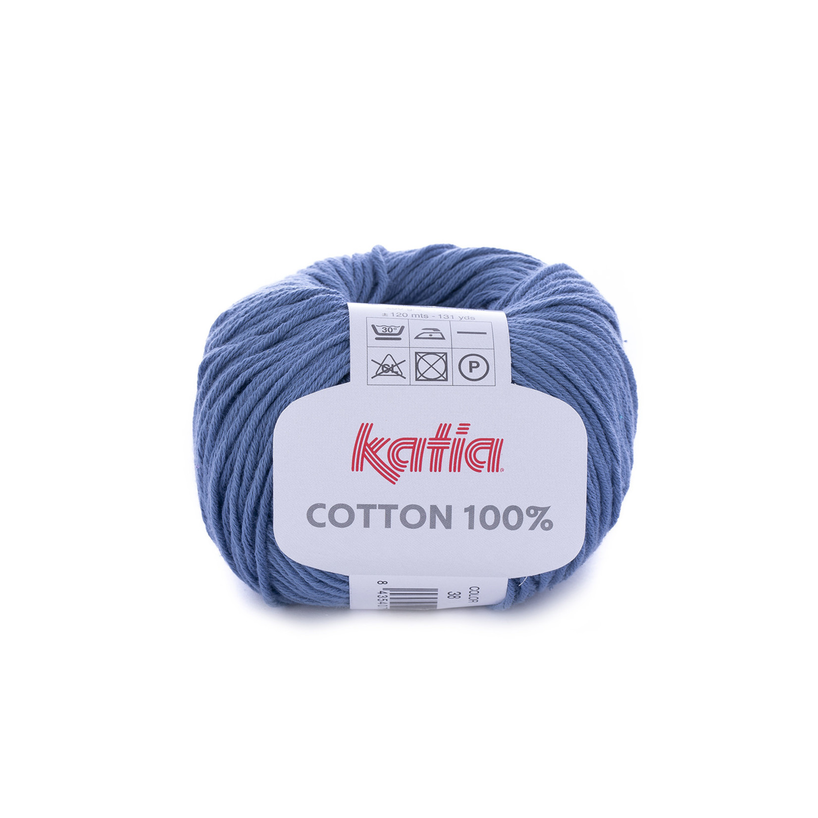 Katia Cotton 100% 38 Blauw