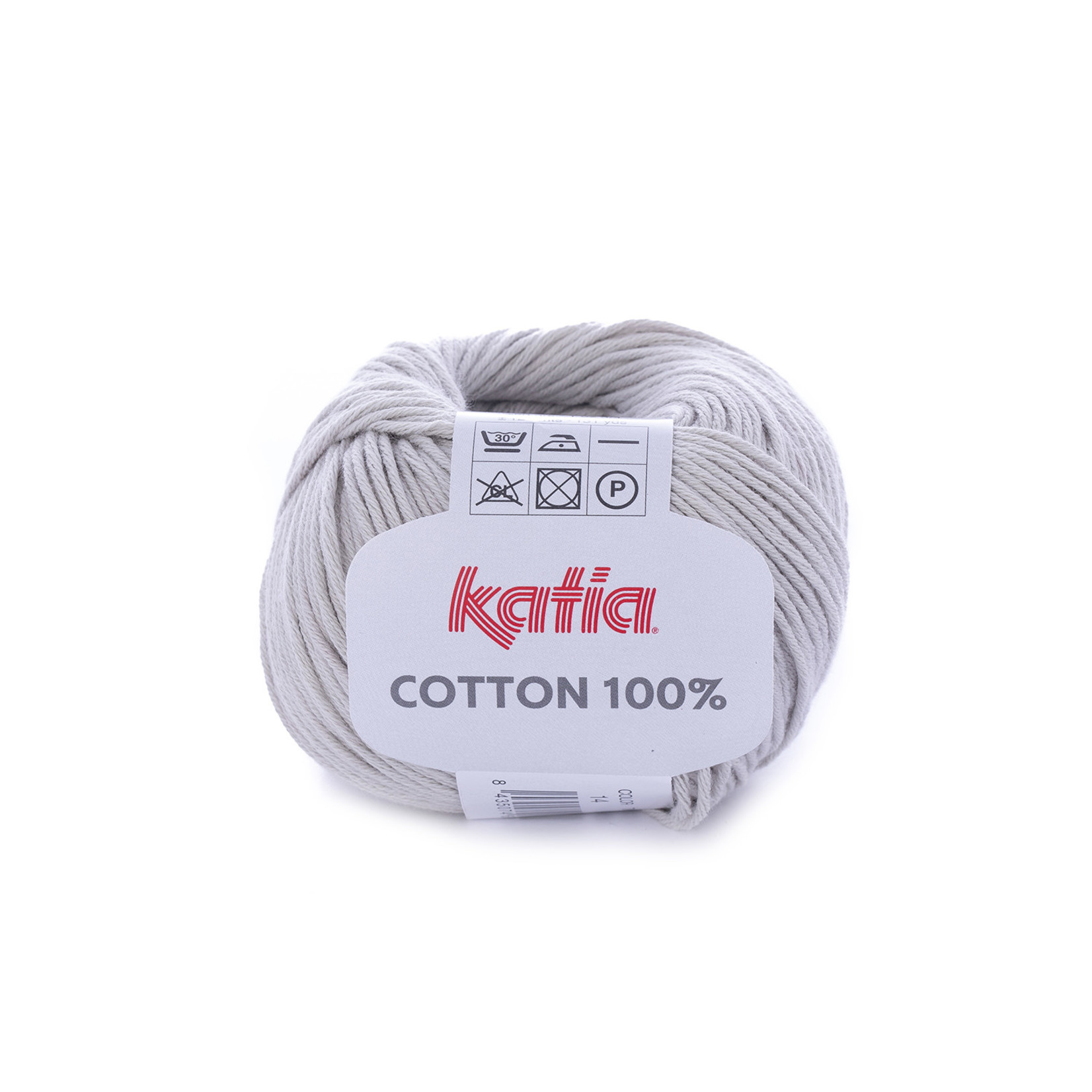 Katia Cotton 100% 14 Parelgrijs