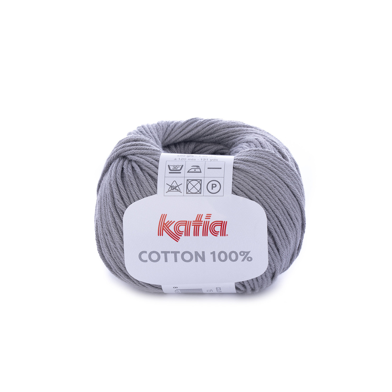 Katia Cotton 100% 15 Grijs